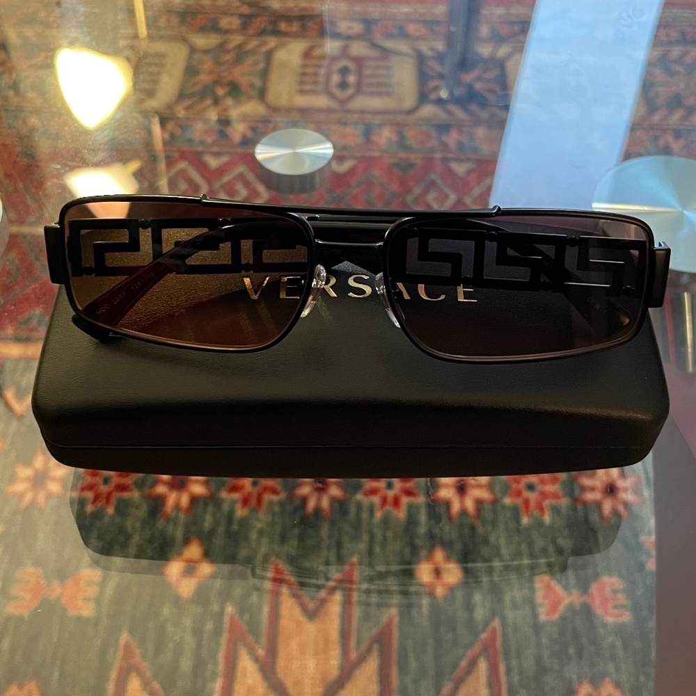 Versace Matte Black Sunglasses